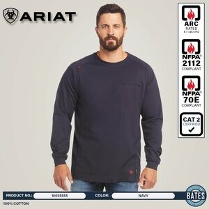 ARIAT MEN'S FR AIR GRAPHIC LS T-SHIRT